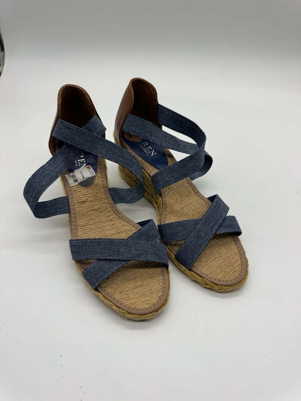 Lauren Ralph Lauren Cortney Size 7.5 Espadrille Wedge